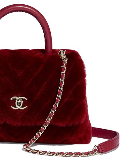 borsa pelle tipo chanel|Borsa shopping grande, Montone a pelo lungo, pelle di agnello.